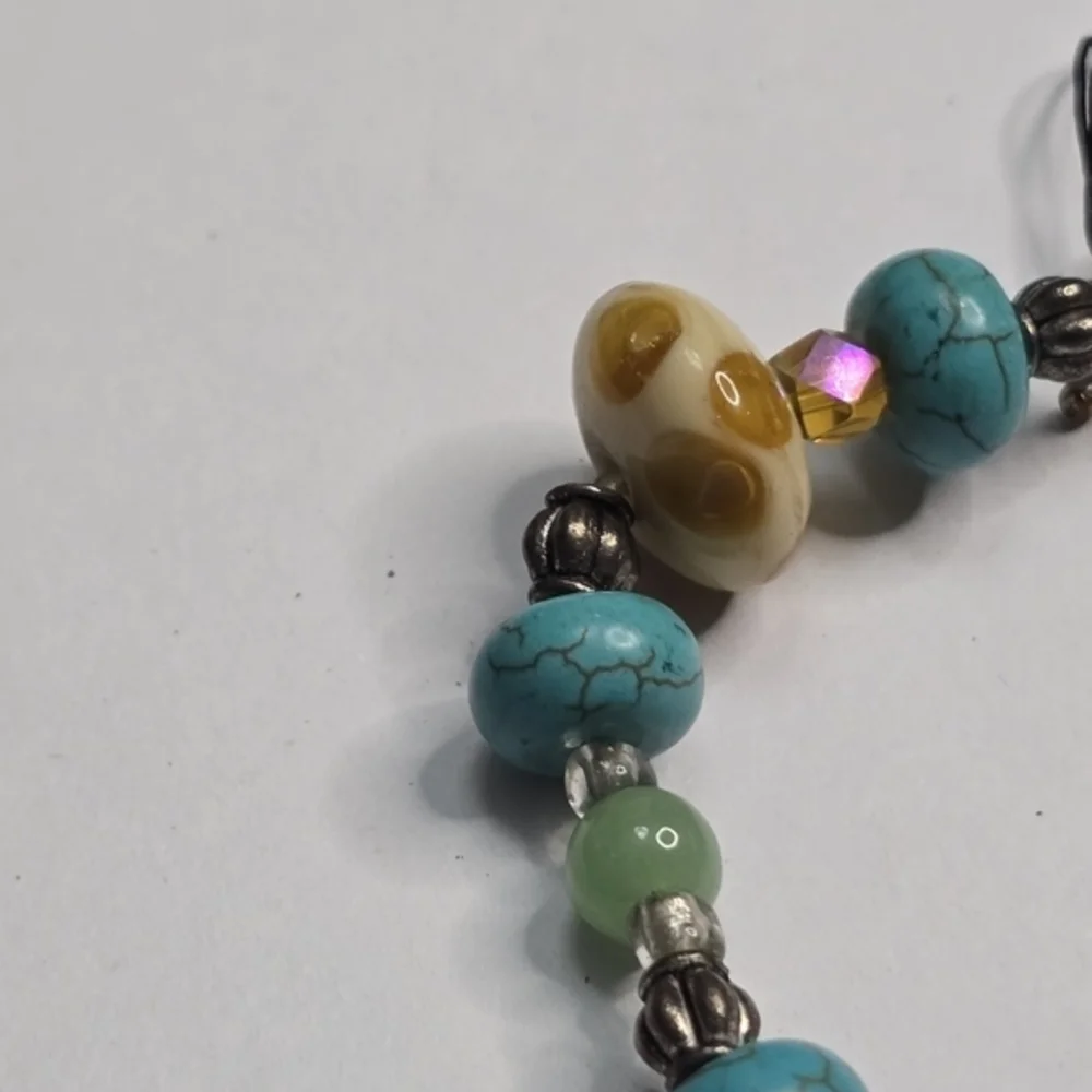 Treska Boho Turquoise and Brown Beaded‎ Bracelet New